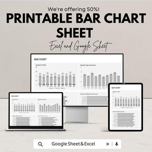 Printable Bar Chart Template for Excel & Google Sheets - Visualize Data with Ease