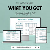 Housekeeping Budget Sheet Template | Excel and Google Sheets | Hotel Budget Management, Cleaning & Labor Costs, Expense Tracking