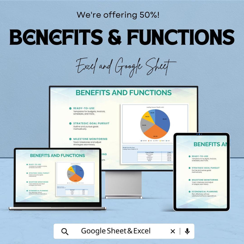 Health Facts Pie Chart Template for Excel & Google Sheets - Visualize Health Data with Ease