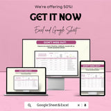 Action Plan Spreadsheet - Excel & Google Sheet Template for Task Management, Project Planning, Collaboration - 50% Off