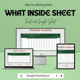 Finance Rolling Forecast Budget Sheet – Excel and Google Sheets – Plan & Track Your Finances with Ease – 50% OFF