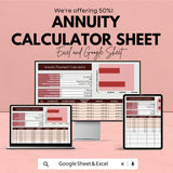 Annuity Calculator Sheet – Excel & Google Sheets Template for Accurate Financial Planning – 50% Off