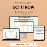 Simple Church Budget Sheet - Excel & Google Sheets Template for Church Fund Management and Financial Planning