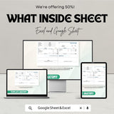 50% Off | Paystub Sheet Template for Excel and Google Sheets | Employee Pay Stubs, Deductions, & Earnings Breakdown