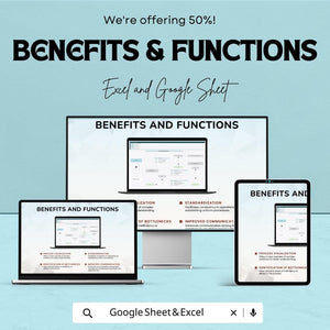 50% Off | Operation Flowchart Sheet Template for Process Mapping | Visualize & Optimize Operations | Excel and Google Sheets