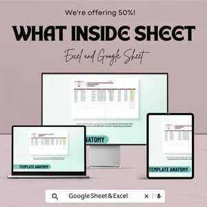 50% Off | Customizable CRM Sheet Template for Excel and Google Sheets | Customer Relationship Management | Boost Sales & Organize Clients