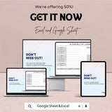 Blank Bill of Lading Sheet | Excel and Google Sheets Template | Shipping, Freight & Transport Documentation | Instant Download