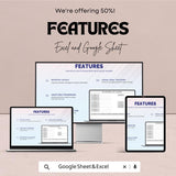 Blank Bill of Lading Sheet | Excel and Google Sheets Template | Shipping, Freight & Transport Documentation | Instant Download