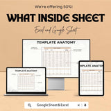 Sample Itinerary Sheet - Editable Excel & Google Sheets Template for Easy Trip Planning