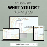 Student Budget Worksheet Template for Excel and Google Sheets | Track Income & Expenses | Financial Planning for Students | 50% Off!