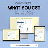 Simple Business Startup Costs Template - Excel & Google Sheets, Budget Planner for New Business, Cost Breakdown Tracker