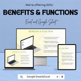 Simple Business Startup Costs Template - Excel & Google Sheets, Budget Planner for New Business, Cost Breakdown Tracker