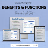 Hotel Stay Invoice Sheet | Excel & Google Sheets Template | Hotel Invoice Generator | Accommodation Invoice | Hotel Billing Template