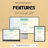 Baby Shower Budget Sheet | Excel & Google Sheets Template | Event Planner Budget Tracker | Printable Baby Shower Organizer