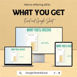 Baby Shower Budget Sheet | Excel & Google Sheets Template | Event Planner Budget Tracker | Printable Baby Shower Organizer