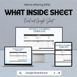 Invoice Example Sheet - Customizable Excel & Google Sheets Template for Billing, Easy to Edit, Professional Invoice Format