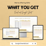 Calendar Timeline Sheet | Excel and Google Sheets | Color-Coded Timeline Template | Plan & Track Events | Customizable Monthly Calendar |