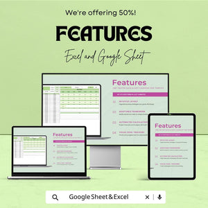 Calendar Task Sheet Template | Google Sheet and Excel | Easy Task Management | Project Planning & Scheduling | Instant Download