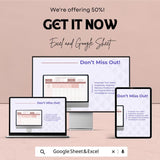 Hybrid Work Schedule Template - Excel and Google Sheets | Employee Scheduling & Work Location Planner