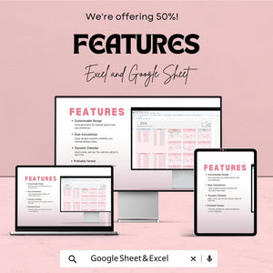 2024 Calendar Calculator Sheet | Excel and Google Sheets | Customizable Date Calculator | Holiday & Event Planner Template