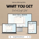 Bill Planner Calendar Sheet for Excel & Google Sheets | Monthly Bill Tracker Template | Budget Planner | Instant Download