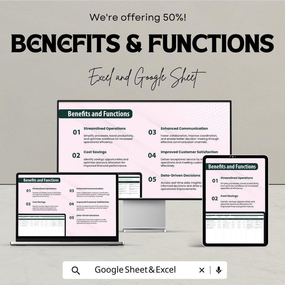 Plan Operation Sheet - Excel & Google Sheets Template for Efficient Planning and Management
