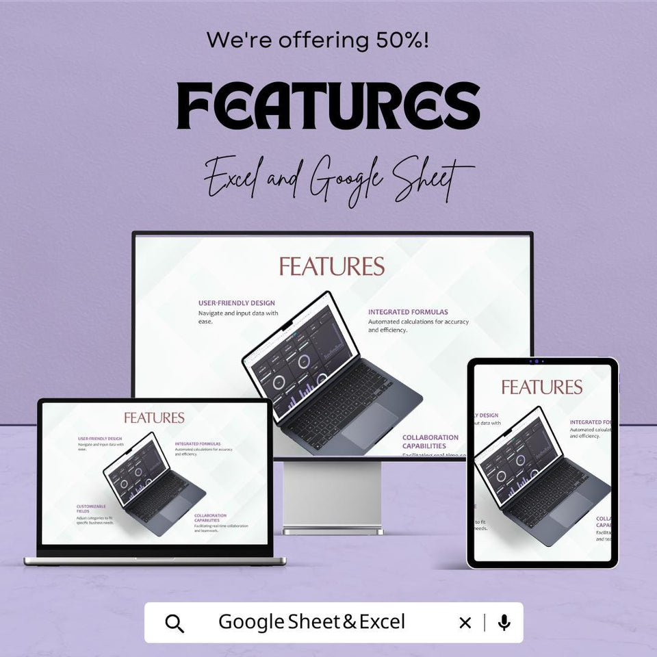 Sample KPI Sheet - Excel & Google Sheet | Performance Metrics Dashboard | Business Goal Tracker | Excel KPI Template
