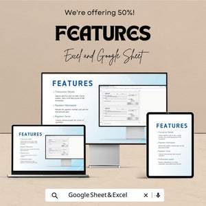 General Receipt Template – Editable Excel & Google Sheet | Instant Download | Perfect for Business and Personal Use