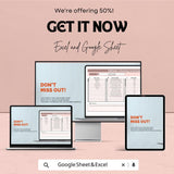 Editable Cleaning Schedule Sheet | Google Sheets and Excel Template | Customizable Cleaning Planner | Task & Duty Management |