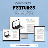 Blank Cleaning Service Invoice Template - Customizable Excel & Google Sheets - Professional, Easy-to-Use