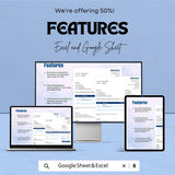Blank Agency Invoice Template - Customizable Excel & Google Sheets - Easy-to-Use Professional Invoice