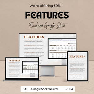 Basic Profit and Loss Sheet - Excel & Google Sheets Template - Simple, Easy-to-Use Financial Tracker