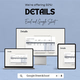 Subcontractor Schedule of Values Sheet | Excel & Google Sheet | Construction Project Management Template | 50% Off