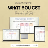 Student Schedule Sheet | Printable Study Planner | Google Sheets & Excel Template | Weekly Planner | Time Management for Students