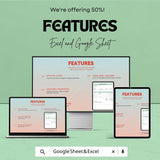 Simple High School Receipt Sheet - Excel & Google Sheets Template | Customizable School Payment Tracker | Easy Invoice for Tuition and Fees