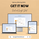 Project Timeline Roadmap Sheet - Google Sheets Template | Customizable Project Planner for Phases & Goals | Weekly Planner for Business