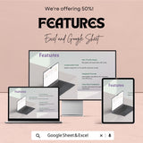 Cleaning Schedule Sheet - Excel and Google Sheets Template | Customizable Cleaning Task Planner | Easy Household & Office Schedule