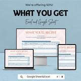 Capital Budgeting Spreadsheet | Excel & Google Sheets Template | Financial Planning and Investment Tool | Business Budgeting