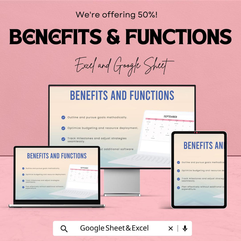 Calendar Format Template | Editable Google Sheets & Excel Calendar | Monthly Planner Template | Printable Calendar Format Sheet |