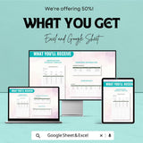 Amortization Schedule Sheet | Loan Repayment Tracker | Excel & Google Sheets | Financial Planning Template | 50% Off