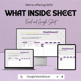 Subtasks Gantt Chart Template | Excel & Google Sheets | Task Management and Project Tracker