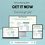 Sample Estimate Template Sheet - Editable Estimate Sheet for Excel and Google Sheets, Business Estimate Template, Professional Estimate |