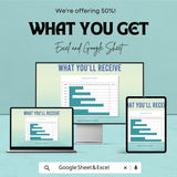 Basic Gantt Chart Template | Excel and Google Sheets | Project Schedule & Task Tracker