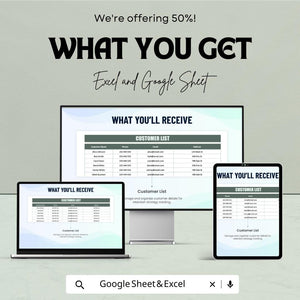 Post-Sale Customer Retention Tracker Sheet - Excel & Google Sheet | Track Customer Engagement and Retention with Automated Metrics