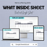 50% OFF - Employee Benefits Budget Sheet - Excel & Google Sheets | Manage Employee Benefits and Expenses | Benefits Tracking Template