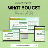 50% OFF - Custom Budget Planner Sheet - Excel & Google Sheets | Personalize Your Financial Plan | Monthly, Quarterly and Yearly Budgeting