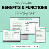 50% OFF - Administration Tax Deduction Tracker Sheet - Excel & Google Sheets | Manage Tax Deductions and Expenses | Tax Filing Template |