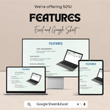 Administration Meeting Follow-Up Task Tracker Sheet | Excel and Google Sheet | Task Management & Progress Tracking | Meeting Notes Template