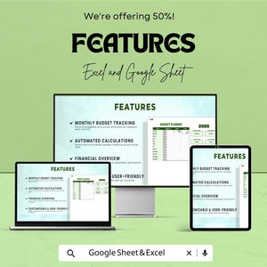 2025 Budget Planner Sheet | Excel & Google Sheet | Monthly Budget Tracker, Expense Organizer, Financial Planner