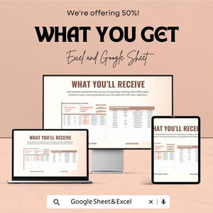 Sales Collateral Request Tracker Sheet | Sales Collateral Management | Excel & Google Sheets | Efficient Request Tracking Template